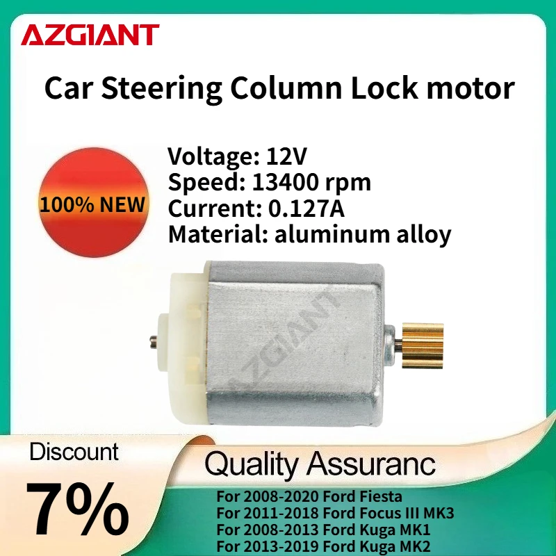 

For 2008-2020 Ford Fiesta/Focus III MK3 2011-2018 AZGIANT Car Steering Wheel Column Lock motor 100% compatible Auto Accessories