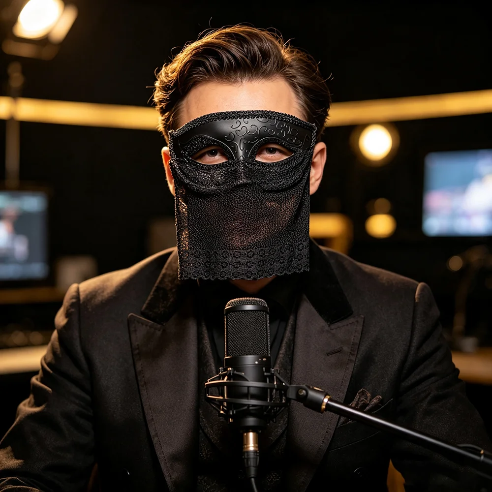 Maskerade-Maske mit Spitzenschleier, Venezianische Party-Maske, Geheimnisvolle Halbgesichts-Augenmaske, Halloween-Cosplay-Kostüm-Party-Requisiten – Detail 11
