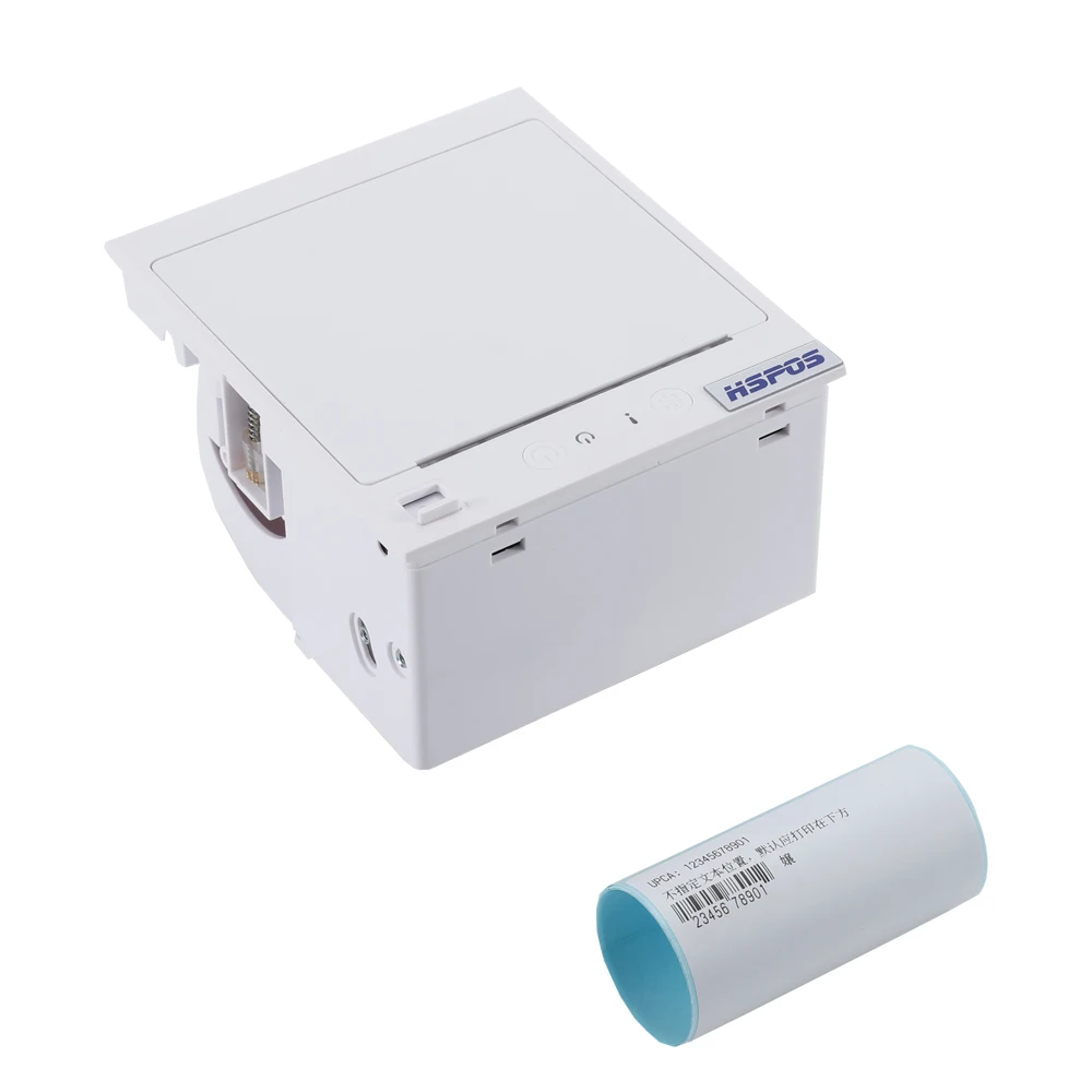 ATU&UTVWhite 3inch Mini Thermal Receipt Panel Barcode POS Printer 80mm Label Sticker USB RS232 12V 24V in Stock for Machines