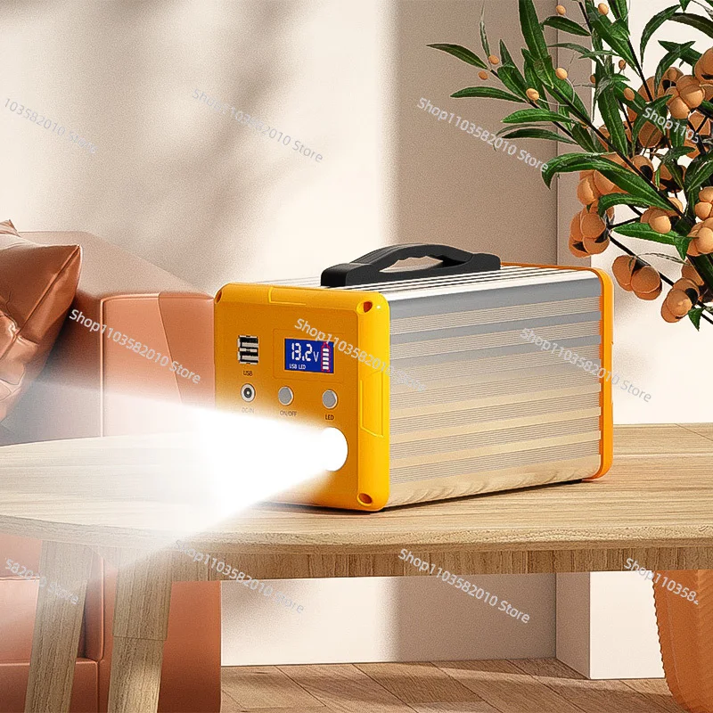 High Quality Solar Power Station with Light Emitting Diode Light Outdoor Camping Portable Solar Generator
