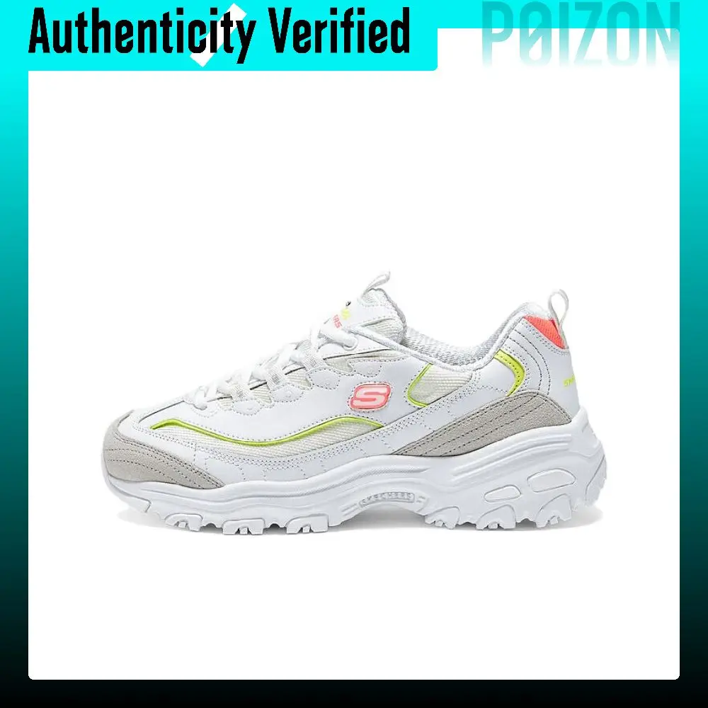 Skechers DLITES Low top Chunky Sneakers Women's White Yellow 150231-WNPL