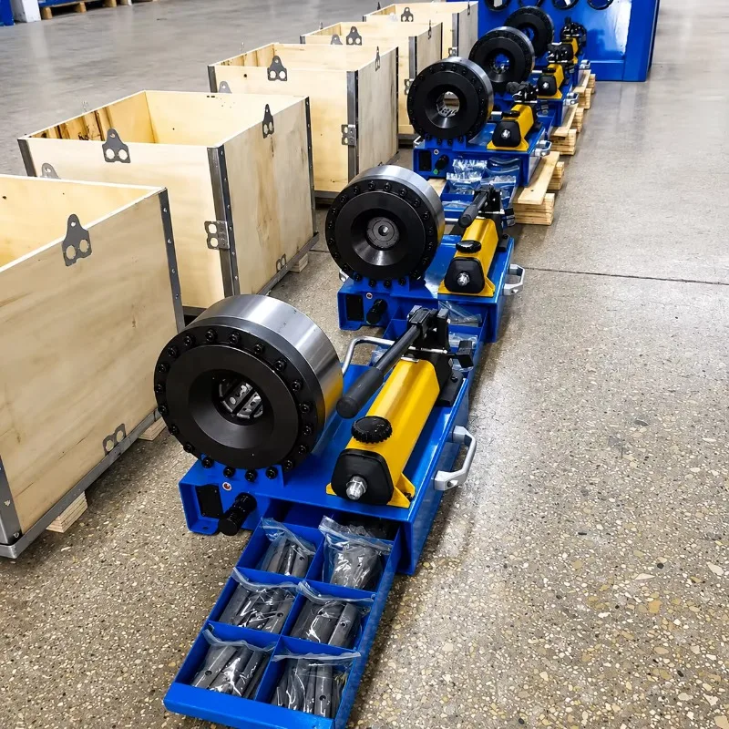 Manual Hydraulic Hose Crimper Heavy Duty Hose Fitting Tool for Hydraulic Hose Repair and Workshop Assembly Applications
