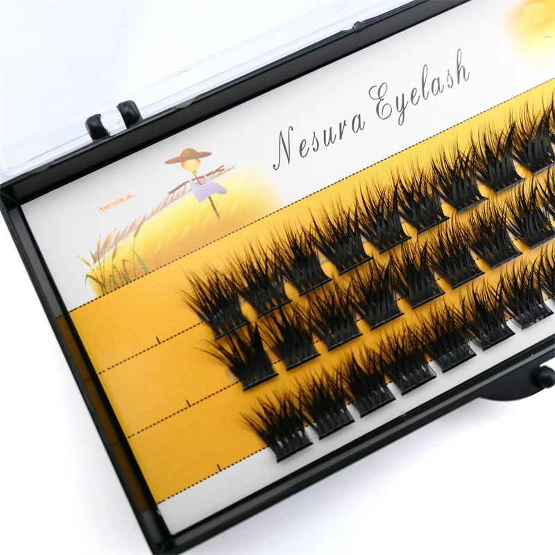 1 กล่องบรรจุ 36 ช่อ ขนตาปลอม DIY ใช้งานง่าย ขนตา 3 มิติ งอนสวยเป็นธรรมชาติ อุปกรณ์ต่อขนตาสำหรับแต่งหน้า