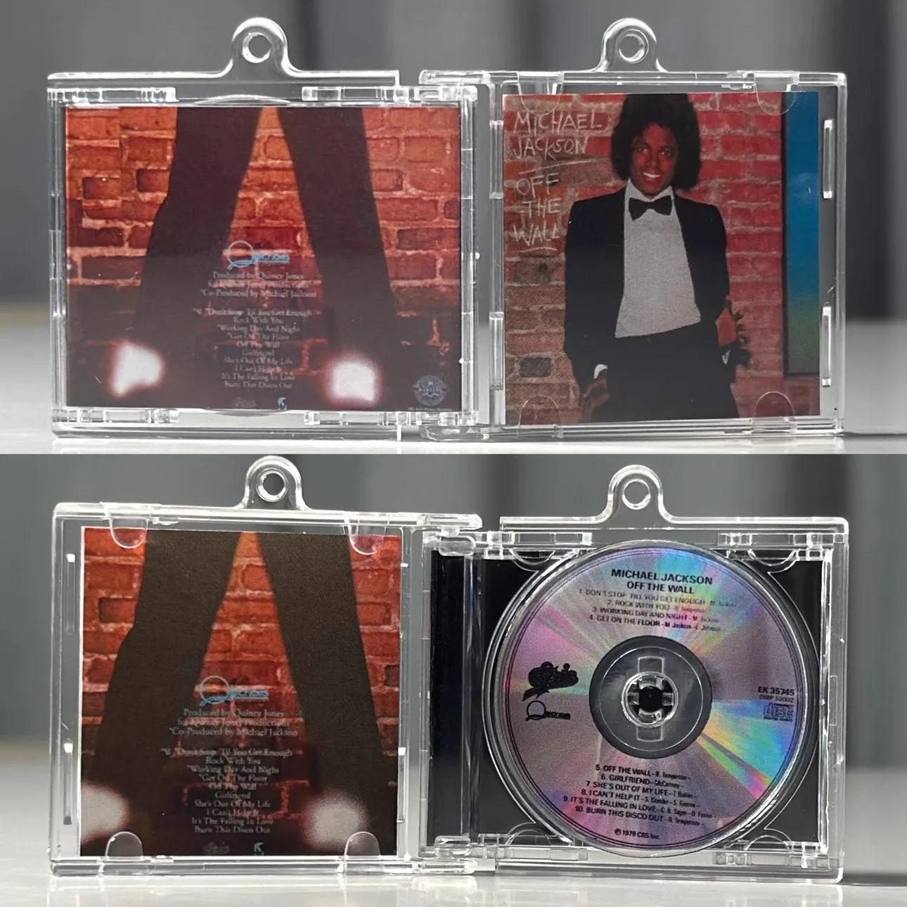 クラシックポップマイケルジャクソン MJ ミニ音楽 CD NFC キーホルダー