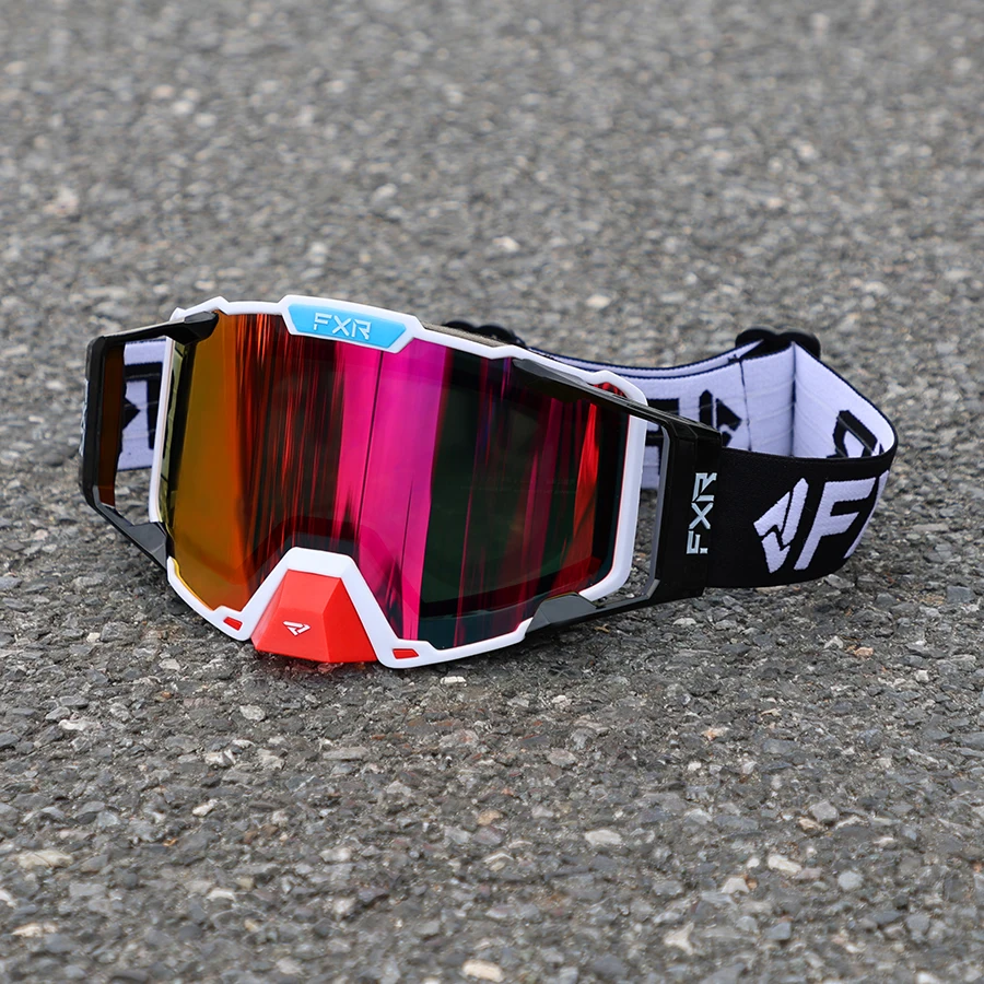 FXR Motorradbrille, beschlagfrei, staubdicht, winddicht, Schutzbrille für Motocross, Offroad-Rennen, Mountainbike, Skifahren, Sport