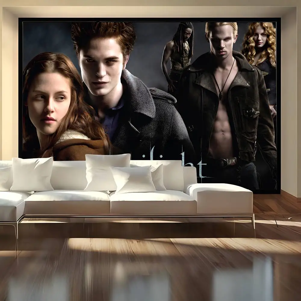 خلفية تلفزيون توايلايت إيزابيلا إدوارد كولين لتزيين حفلات أعياد الميلاد وخلفية ديكور غرفة التصوير الفوتوغرافي