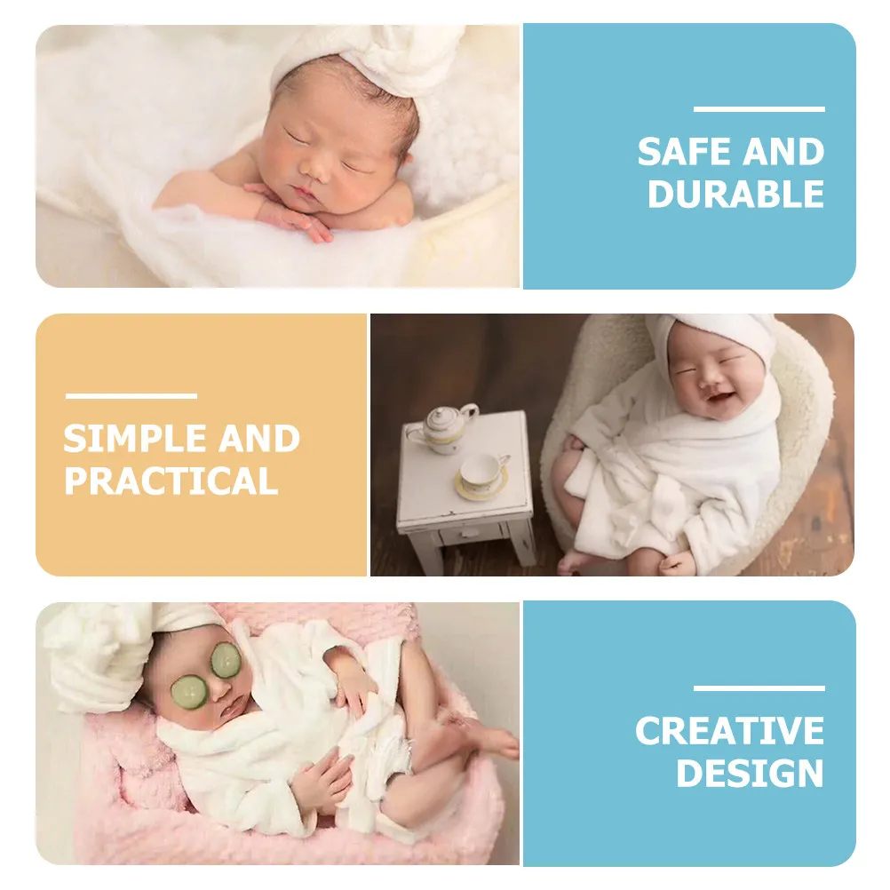 

Набор из 1 предмета: Мягкий и удобный халат-полотенце для новорожденных с огуречной тематикой, реквизит для фотосессий младенцев, модный и милый образ