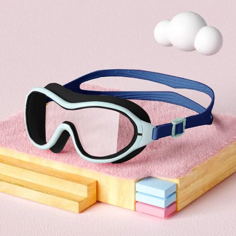 3 to 15 Years Old Kids Boys Girls Large Frame Swimming Glasses Goggles Adjustable Eyewear