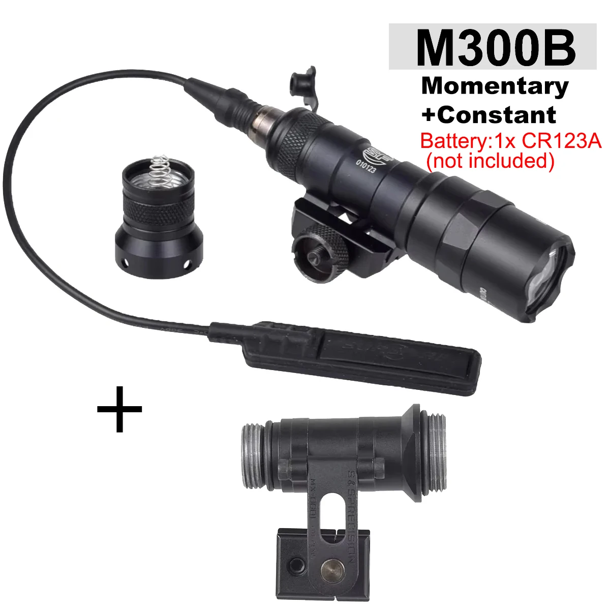 SureFire M300 M300B M300C M300V Light Series ARC Helmhalterung MICH2000 Schnellhelm-Seitenschiene für Helm-Taschenlampenhalterung – Detail 12