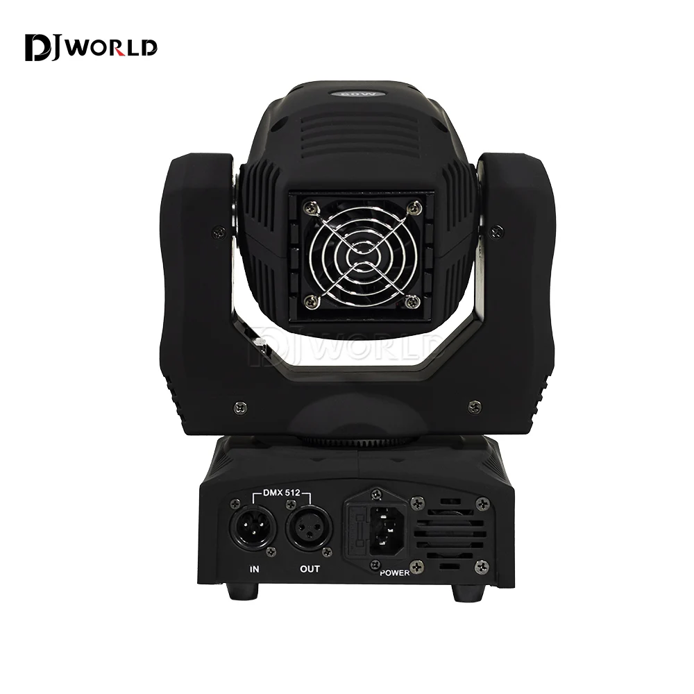 2PCS/SET 60W LED Gobo Moving Head Light Spot Pattern Manual Focus DMX Rotating LED Stage Pattern Light for Dj Disco Party Clubs