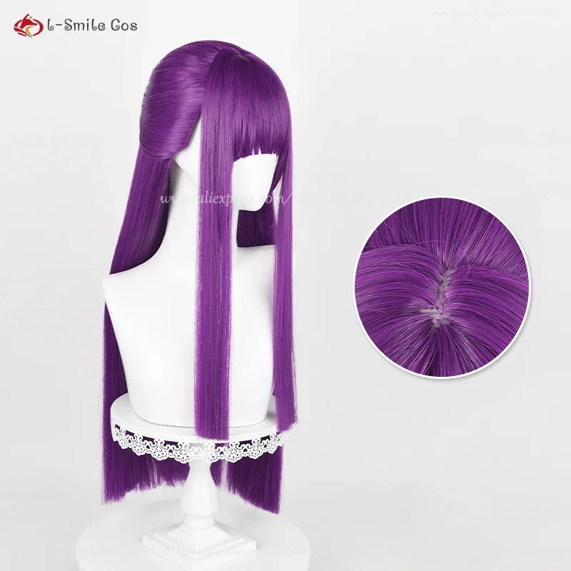 2 rodzaje Anime zdalne Cosplay kobiety 80cm fioletowy prosty zdalny peruka do cosplay żaroodporne włosy syntetyczne Halloween do odgrywania ról peruka