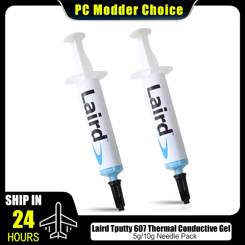 Laird Tputty 607 Thermal Grease Conductive Gel for Laptop Memory RAM Cooling, 5g/10g Needle Pack