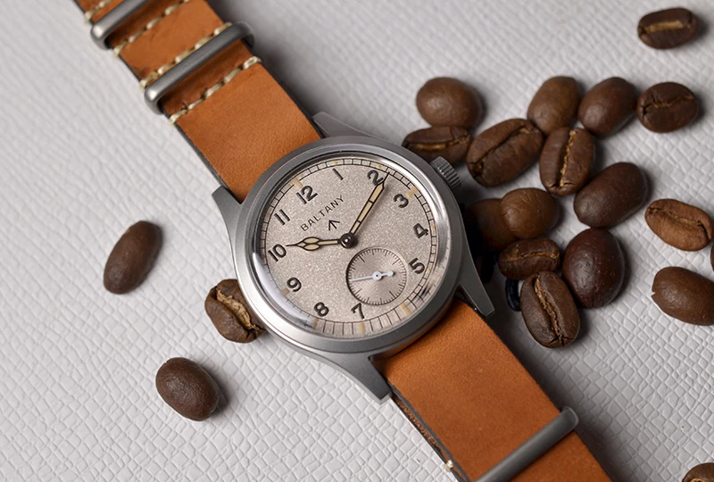 Baltany S2025 Herren 36mm Automatik Militäruhr WW2 Retro Dirty Dozen Armee-Felduhr Leuchtend 100M Wasserdicht Outdoor – Detail 7