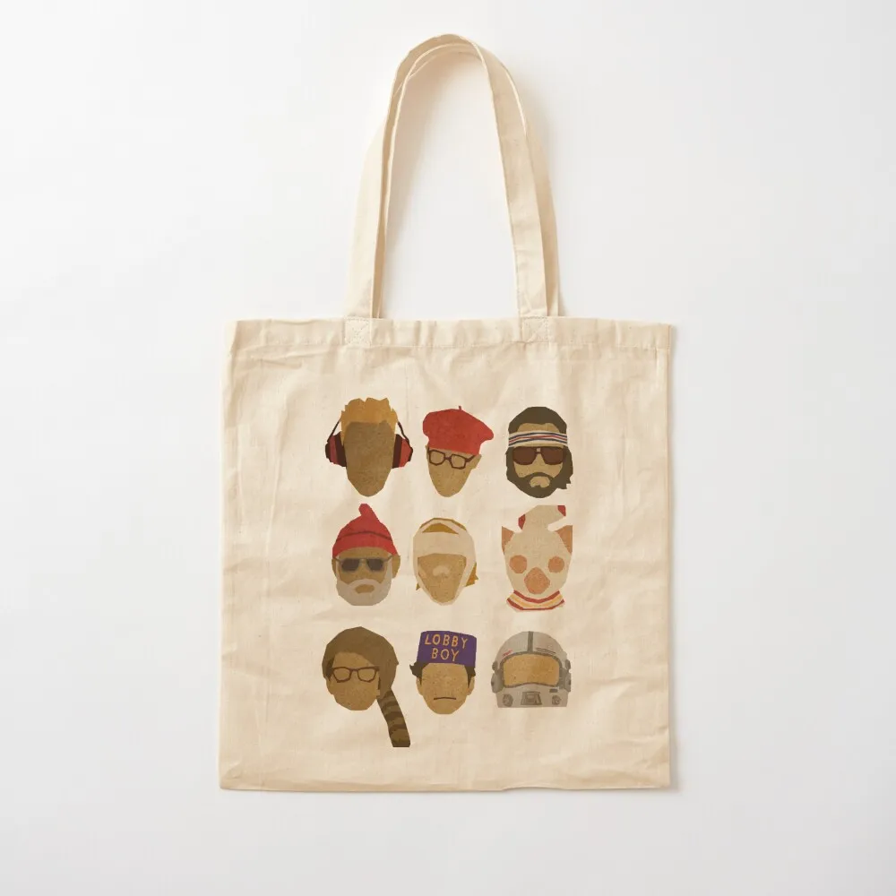 

Wes Anderson Hats Tote Bag Shopper handbag shopping bags foldable Cloth bags female bag Canvas Tote Bag