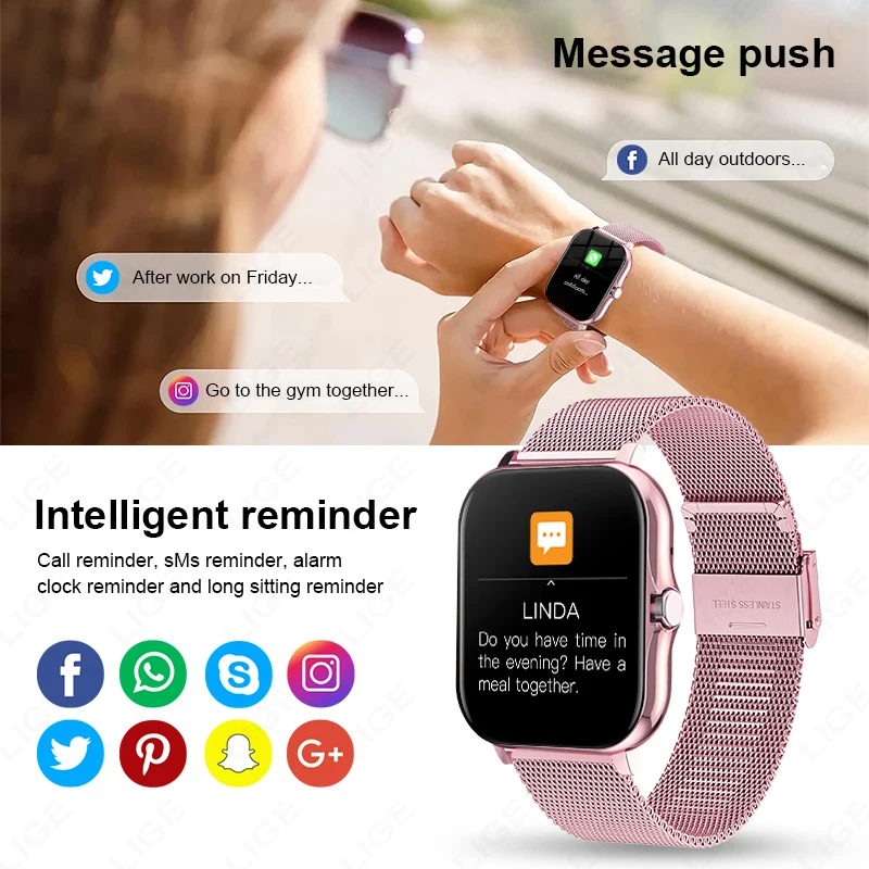 LIGE Fashion SmartWatch 1.44\