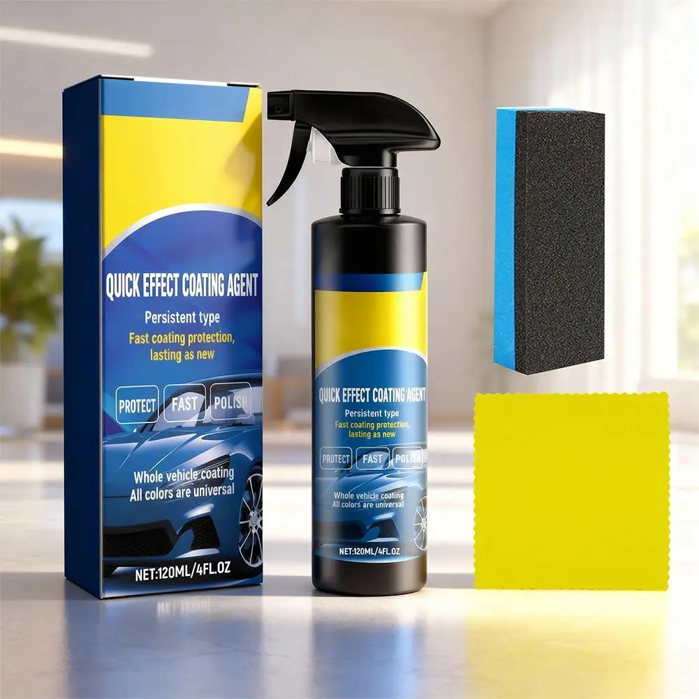 1/2/3/5pcs Fast Acting Auto Coating Spray Gloss Shine Water Repellent Car Paint Scratch Remover Polishing Protection Agent