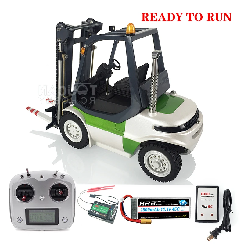 Lesu 1/14 RC Hydraulic Forklift Painted Remote Control Transfer Car Finished Outdoor Toys Gifts For Adults Model Thzh1203