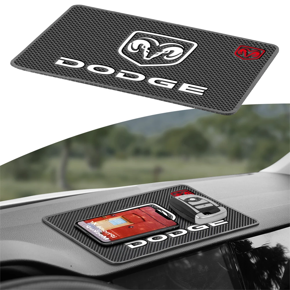 Alfombrilla antideslizante de silicona para salpicadero de coche, soporte para teléfono, accesorios para automóvil, para Dodge Durango Caliber Dakota Neon Nitro Ram