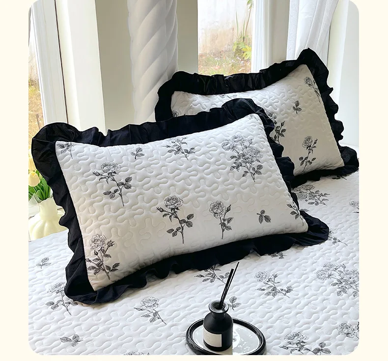 1pc French-Style Lace Pillowcases, Floral Pattern Pillow Covers Suitable for Home Bedroom Bedding Pillow Inserts Not Included,