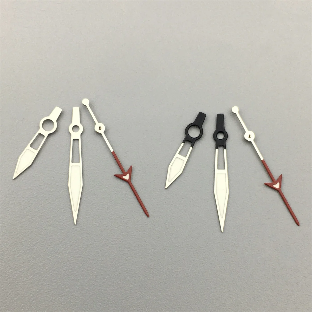 Silver Black Red Hand with NH34 NH35 4R35 NH36 4R36 7S36 7002 7009 Movement Watch Hands Green Luminous