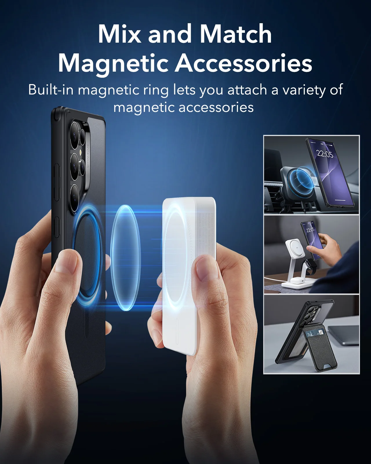 ESR for Galaxy S25 Ultra Phone Case with MagSafe Back Cover for Samsung Galaxy S25 Plus Back Phone Cover