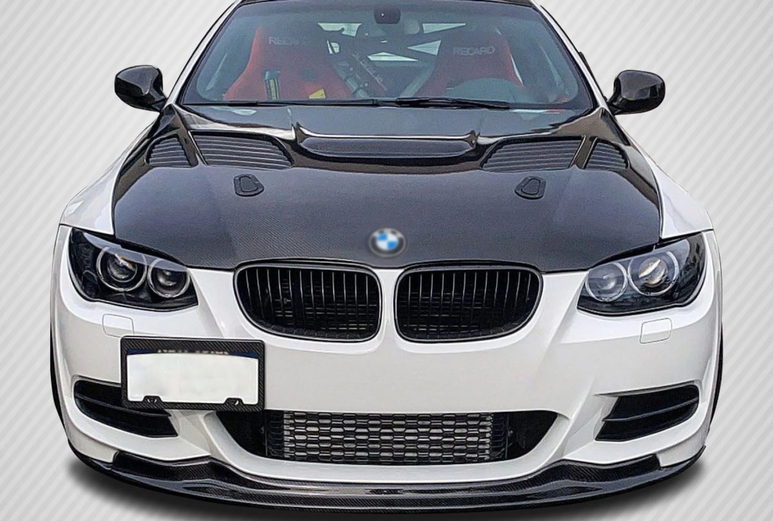 Automotive Parts Bonnet Black Bodykit Carbon Fiber GTR Engine Hood Vents For  M3 E90 E92 E93 2007 335i 2008-2013