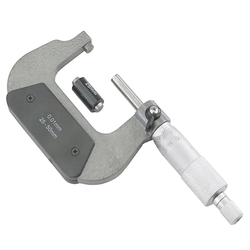 ABKW-정확도 버니어 캘리퍼스 외부 나선형 마이크로미터 25-50Mm 측정 범위 0.01Mm 정밀도