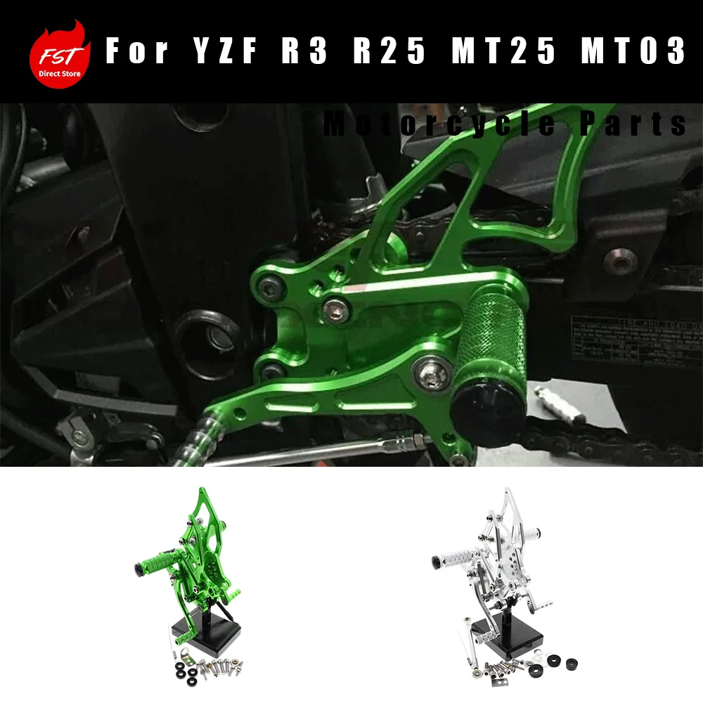 

Suitable for YZF R3 R25 MT25 MT03 modified raised footpeg assembly, shift lever bracket