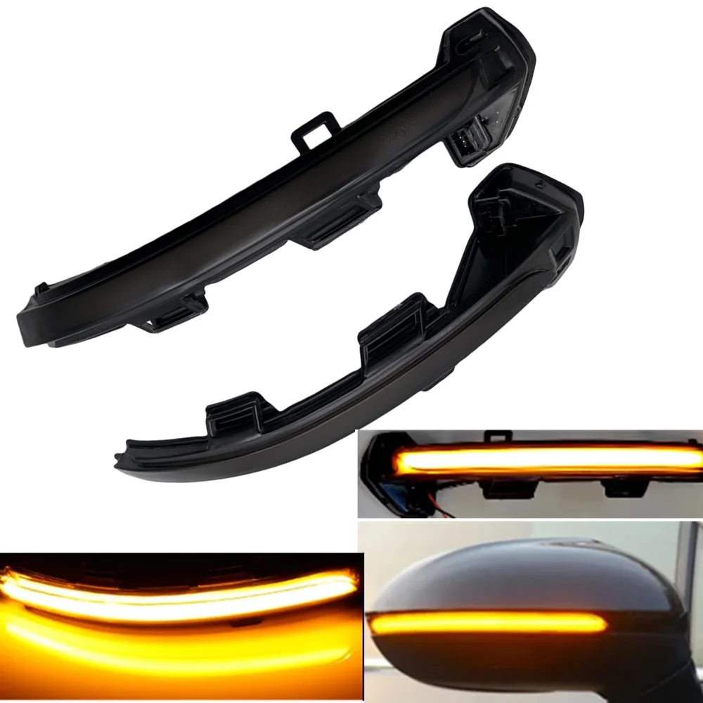 ديناميكية LED الجانب WingTurn إشارة الوامض الجانب مرآة ضوء وماض لشركة فولكس فاجن باسات B8 ل Arteon 2017-2021 ID.3 جولف 8 قطع غيار السيارات