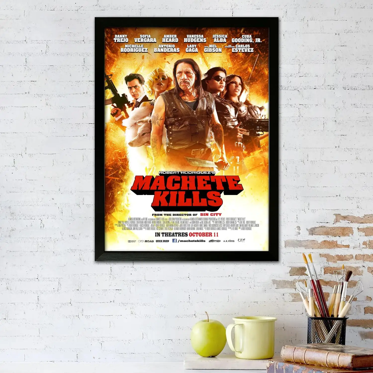 Machete Kills Movie Canvas Art Poster and Wall Art, Picture Print, Modern Family Bedroom Decor,Decorative painting