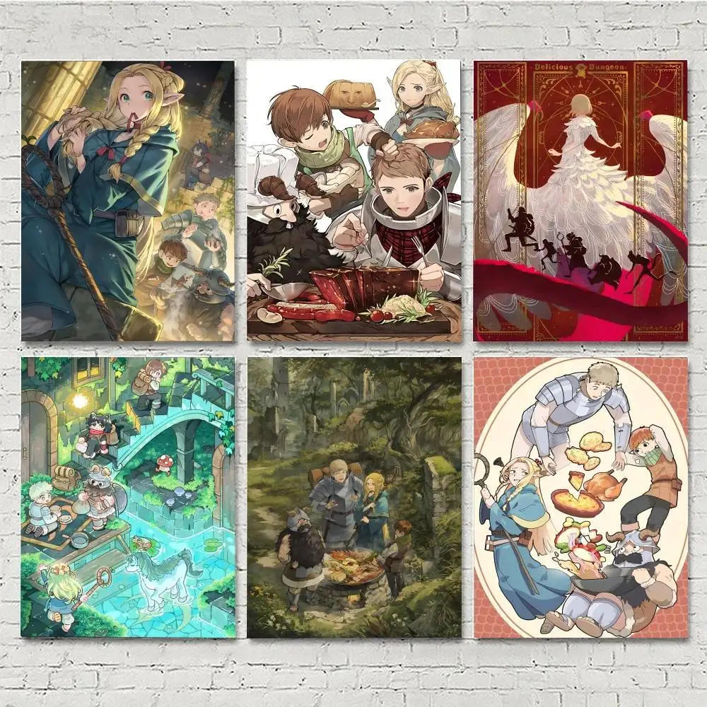 Anime D-Delicious in D-Dungeon Posters HD Print Vintage Wall Art Decor for Home Study Room