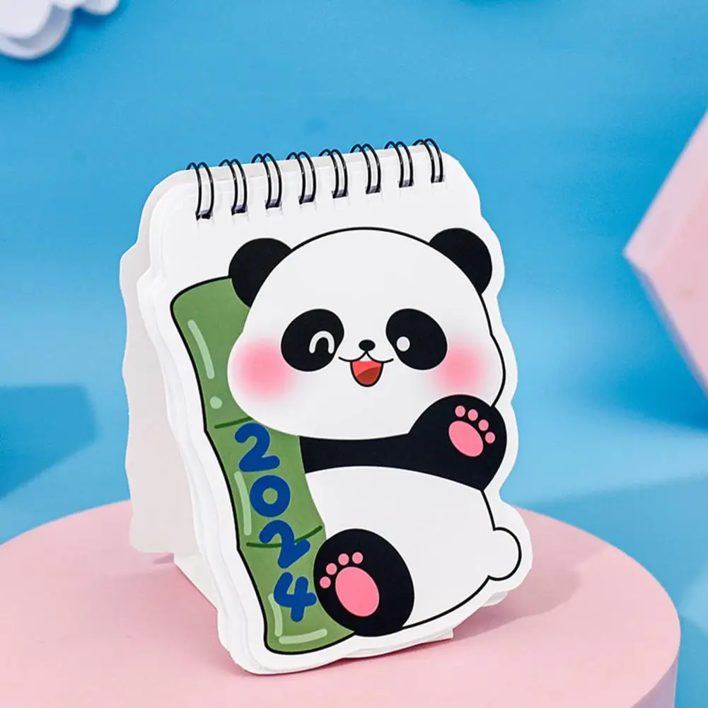 

Desk Calendar for Students Time Management Calendar 2024 Desk Calendars Cute Panda Pattern Standing Academic Year for Home