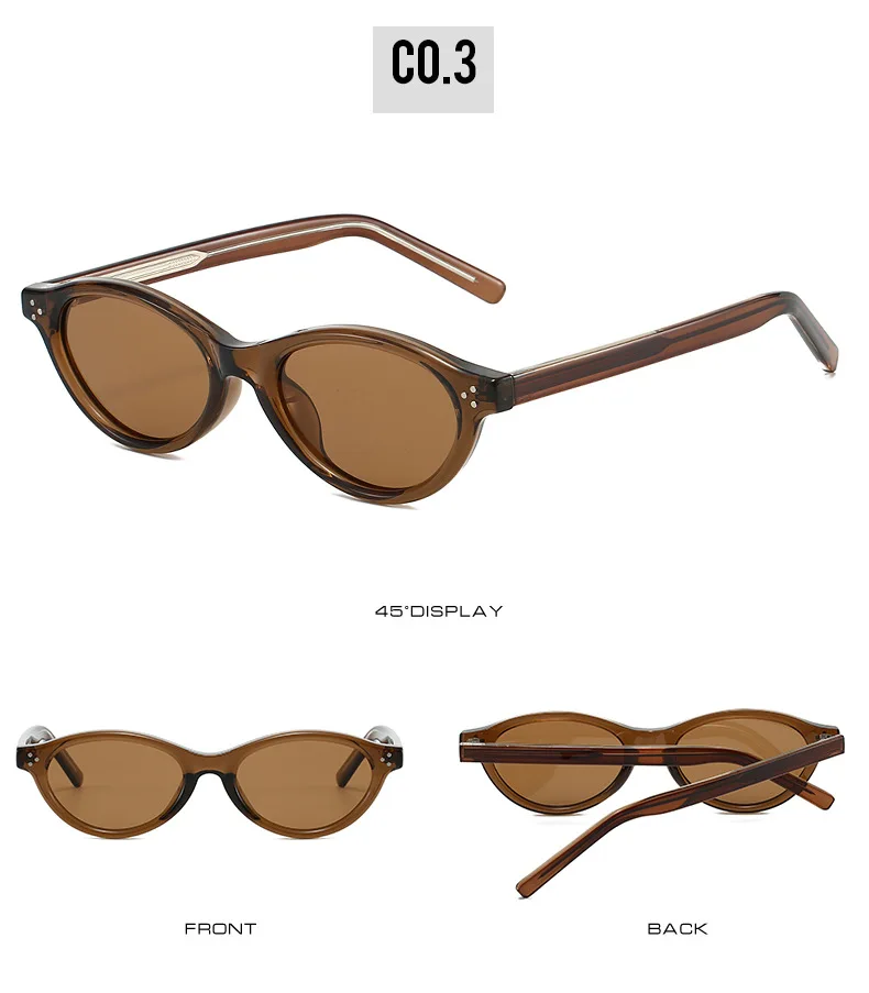 Neue Retro Kleine Sonnenbrille Frauen Polarisierte Fahren Gläser Marke Designer TAC Casual Shades Cat Eye Stile – Detail 11