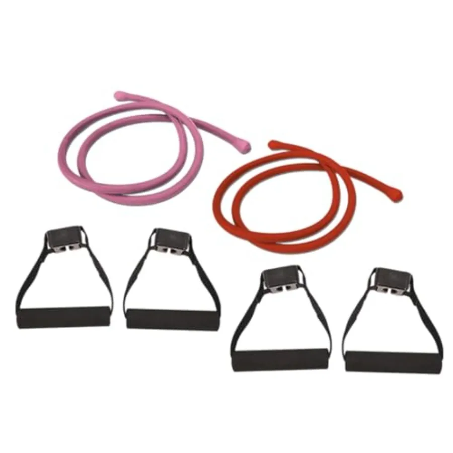 

Resistance Bands Workout Set, Fitness Bands for Strength Exercise, Gym or Home Workouts, Kit Includes 2 Soft Handles and 2 Resis
