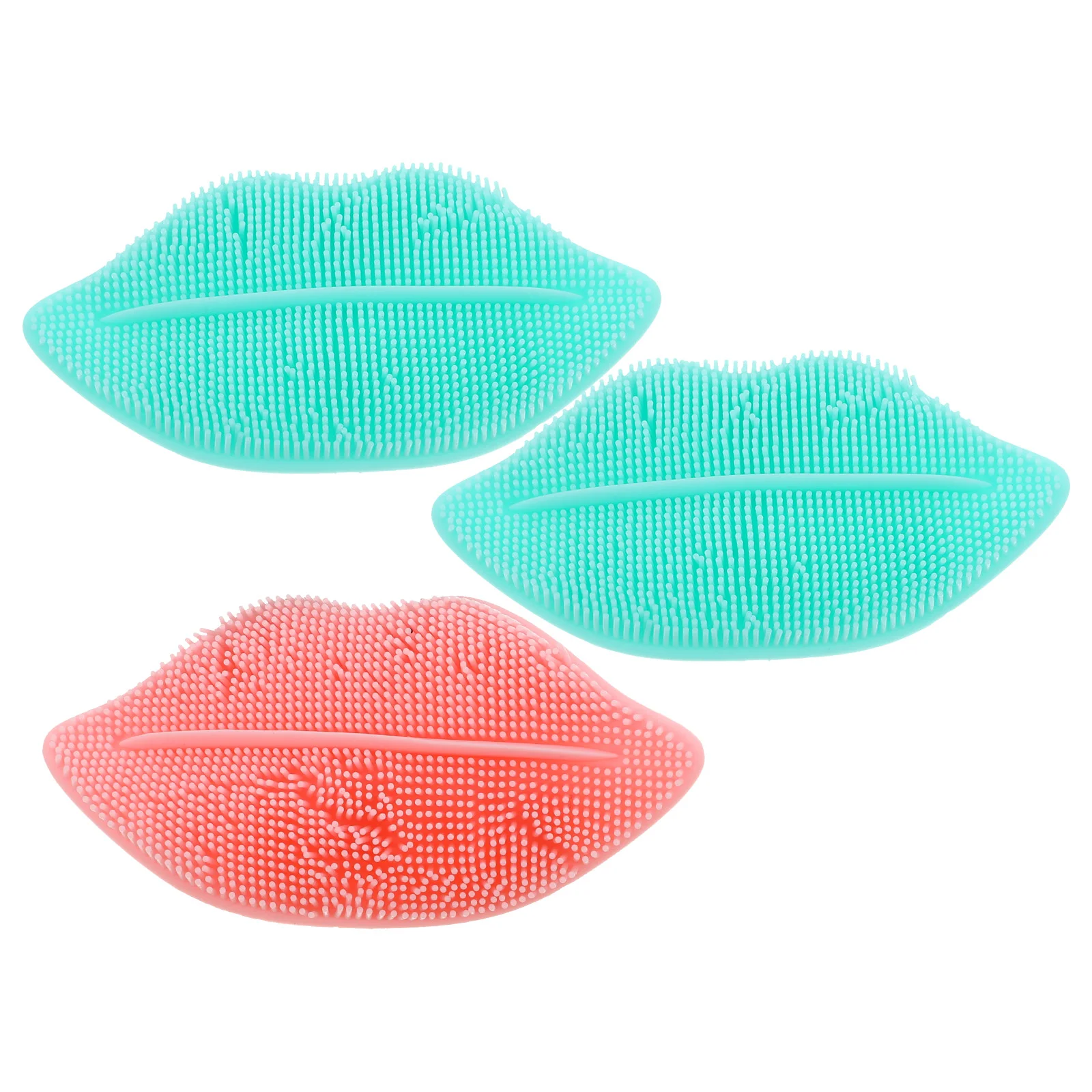 3-delige siliconen lippenborstel exfoliator gezichtsscrubber voor gezicht mini draagbare silicagel reiniging man miss