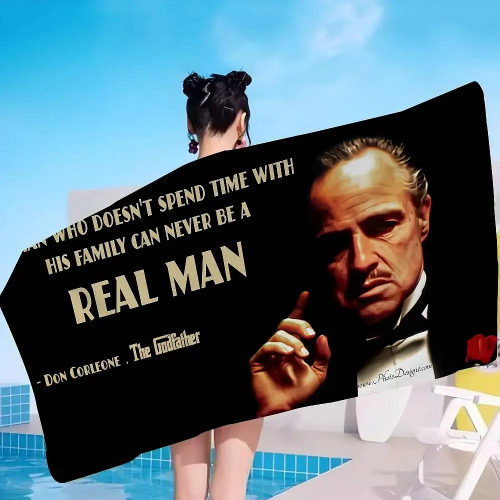 The G-Godfather Beach Towel Colorful Bath Towels for Girl Microfiber Quick Dry Custom Sand Free Beach Yoga Spa Gym Pool