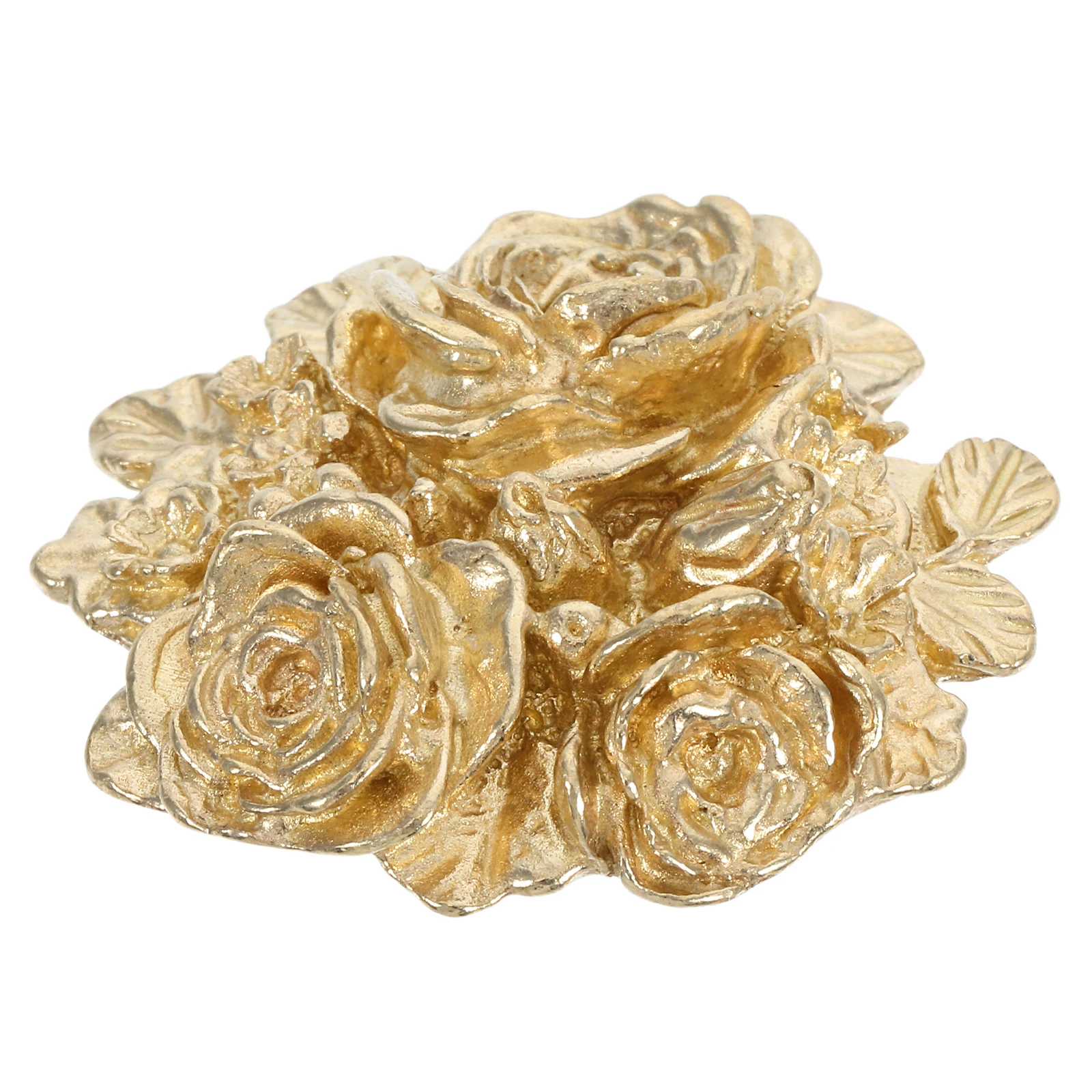 

Door Knobs Brass Handle Flower Elegant Kitchen for Cabinets Golden Retro Vintage