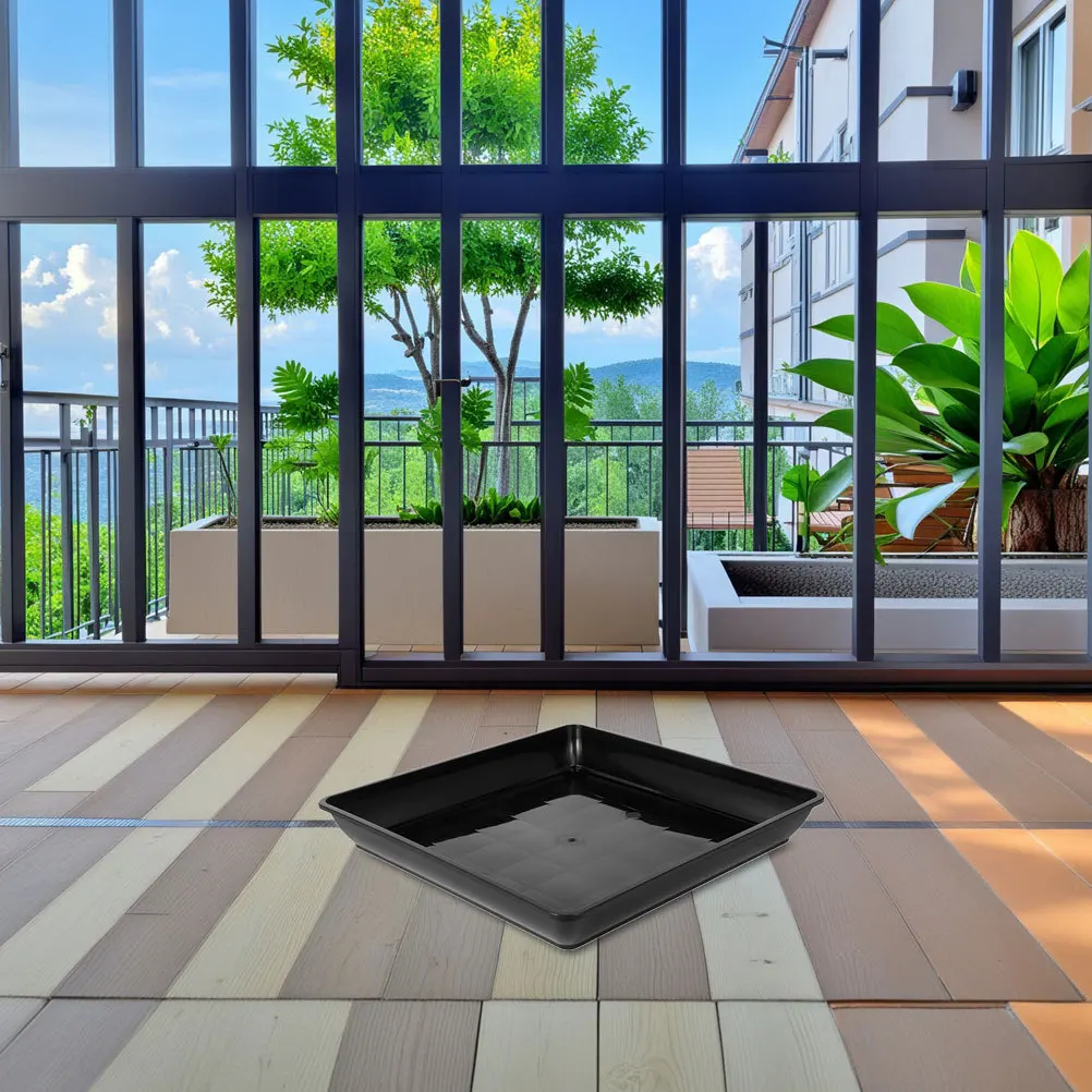 

15Pcs Flower Pot Trays Square Thickened Plastic Saucer for Plants Indoor Drainage Tray Garden Succulents Planter Water Catcher