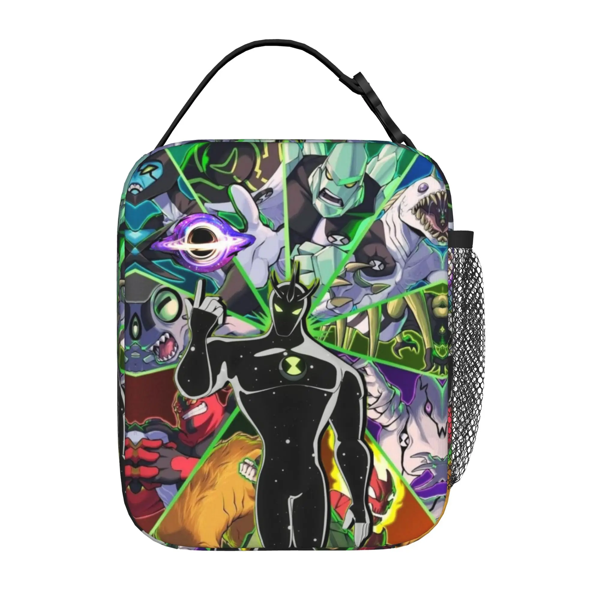 Back to school season Ben 10 Lunch Bag Alien Shadow Figure Art  New Cool Daily Food Organizer Lunch Bag