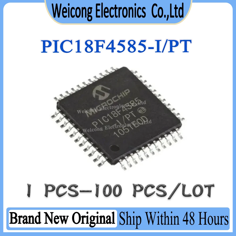 

New PIC18F PIC18F4585 PIC18F4585-I/PT PIC18F4585-I PIC18 PIC IC MCU Chip TQFP-44