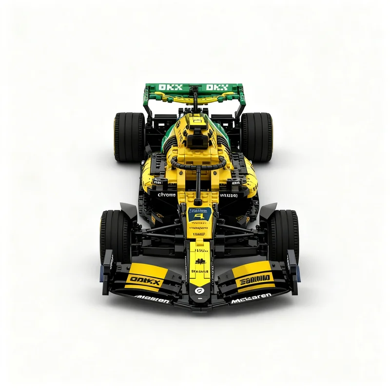 3238pcs MOC McLaren F1 MCL38 Monaco Livery 1 Technical Model Toy Building Blocks Architecture Christmas Gifts Kids Birthday DIY