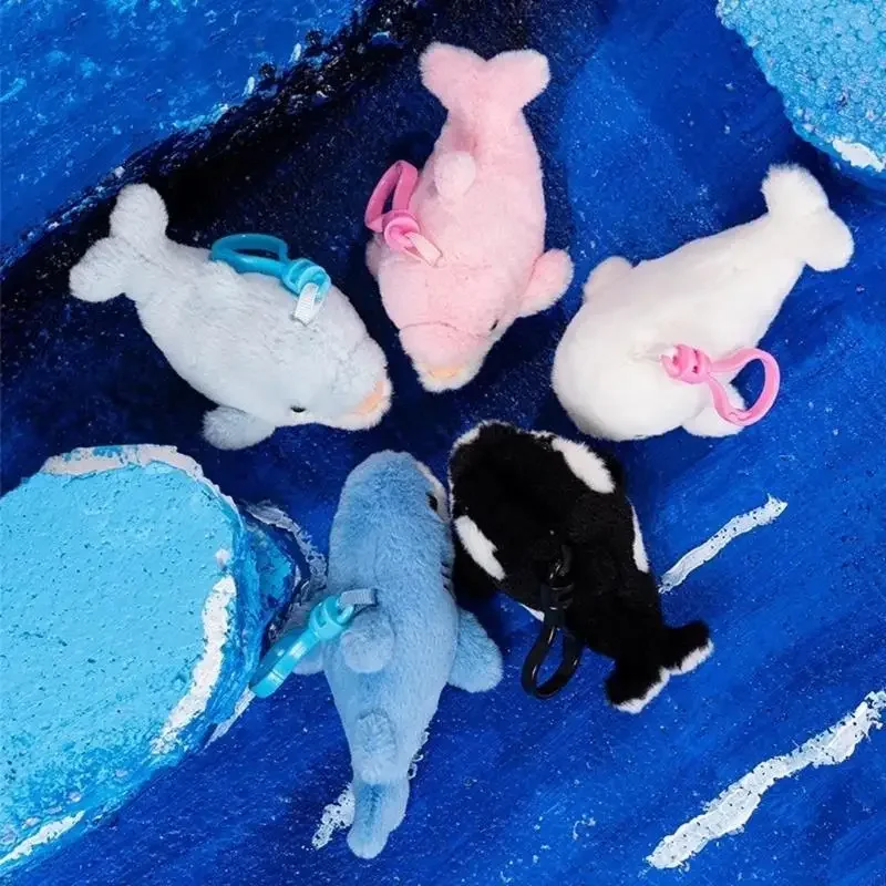 Meeresleben Plüsch-Schlüsselanhänger Cartoon-Tier Schlüsselanhänger Taschenanhänger Hängedekoration für Erwachsene Kinder 15UB