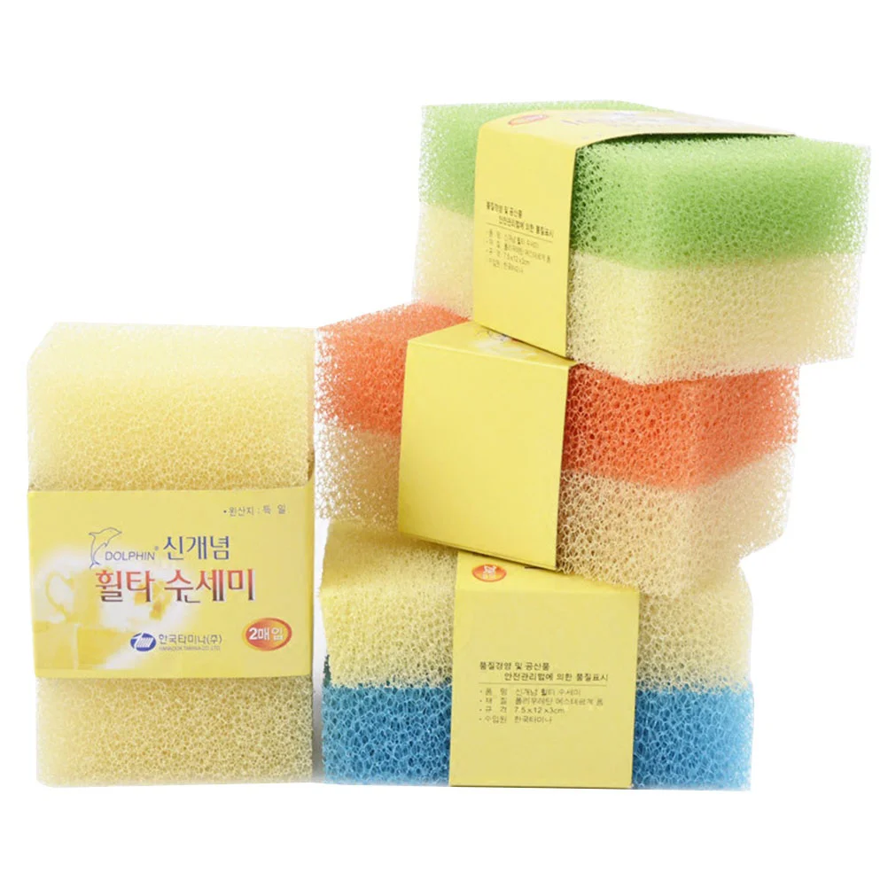 

10 Pcs Kitchen Scrubber Scouring Pad Dish Sponge Cleaning Sponges for Dishes Dishwashing Tableware