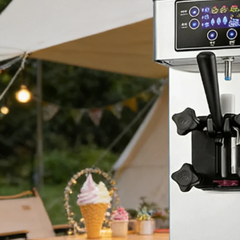 Commercial Fully Automatic Single Flavor Soft Ice Cream Machine for Small Businesses