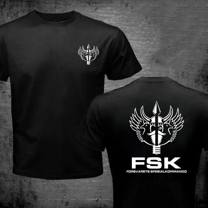 New Norwegian Norway Army Special Forces Forsvarets Spesialkommando FSK T-shirt Trendy Fashion T Shirt for Men Tops Tees Shirts