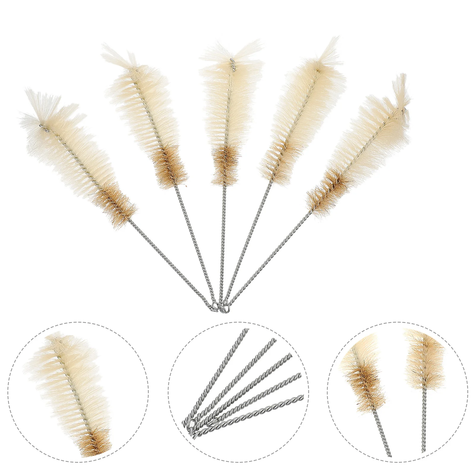 

5 Pcs Test Tube Brush Cleaning Eurlenmeyer Flask Bottle for Erlenmeyer Erlenmyer Cleaner Pipeline