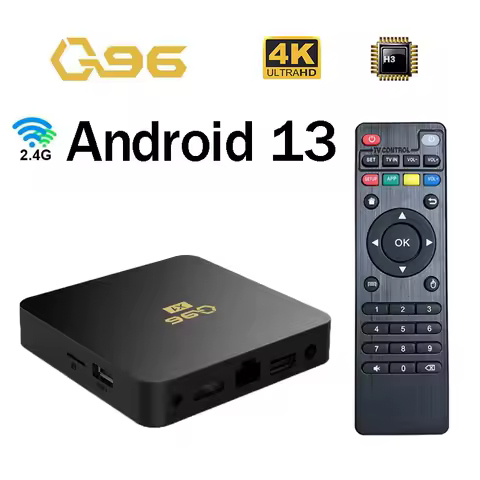 Q96 TV Box Smart Android 13 Allwinner H3 Quad Core 4K HDR WiFi 4G Media Player Android tv box Q96 X1 Set Top Box iptv