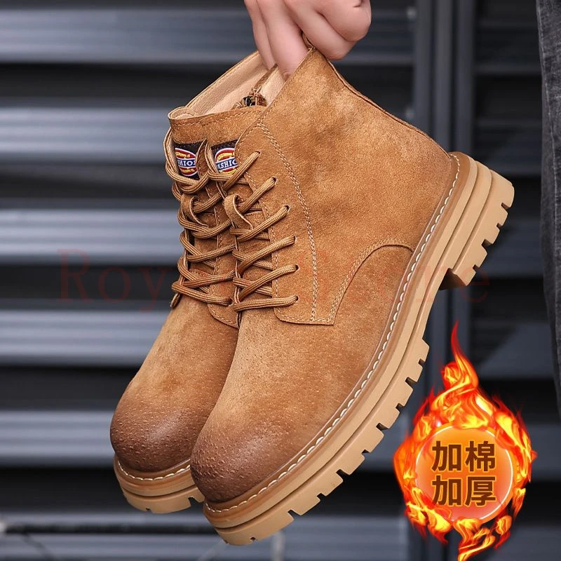 2024 best winter hiking boots desert boot Winter Shoes Men Shoes for men Special Force Combat Boots  plush Size 39 44