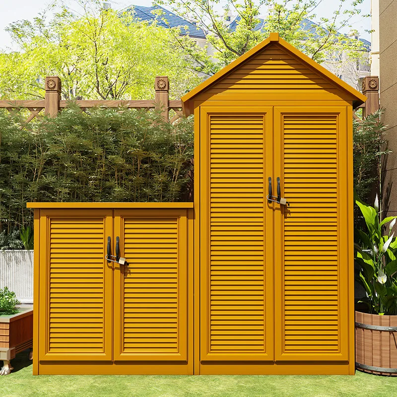 DSA high-value outdoor garden all-aluminum alloy cabinet, rain-proof and sun-proof locker, large-capacity storage, easy to clean