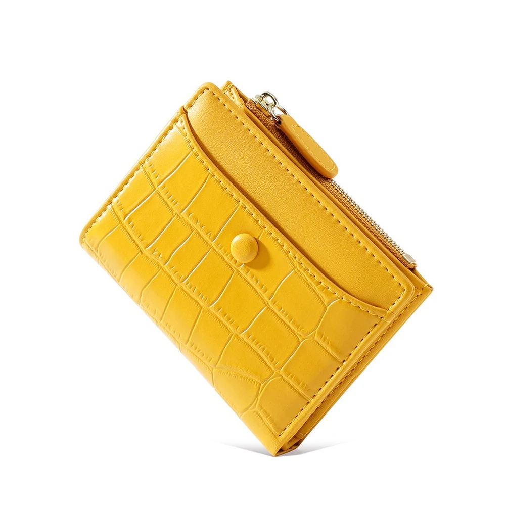 

Two-Fold Wallet Short Zipper Coin Purse Fashion Large Capacity Short Wallet